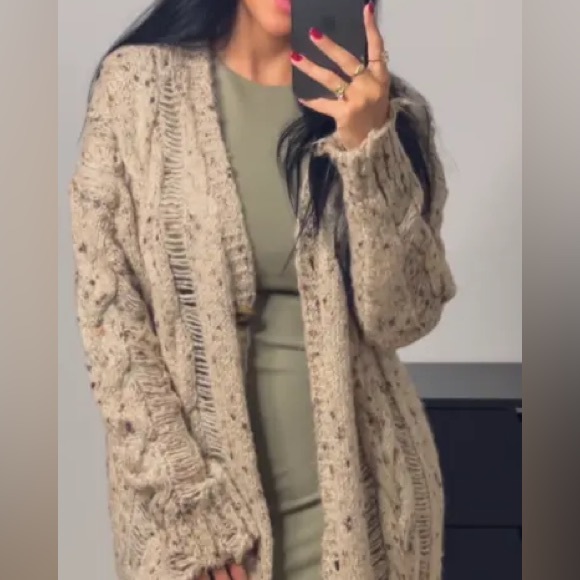 Zara Jackets & Blazers - LAST CHANCE 2024 ZARA CABLE KNIT TORN COAT